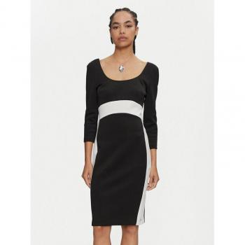Calvin Klein Vestido corto entallado en color block