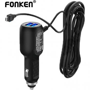 Fonken Chargeur Voiture 5V 3.1A pour DVR et GPS