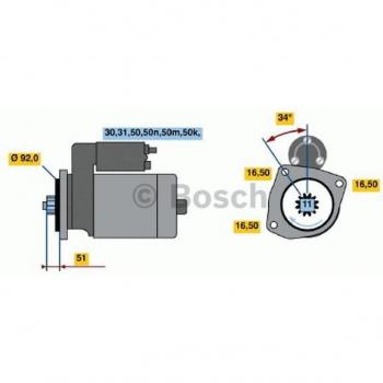 Starter BOSCH 0 001 340 501