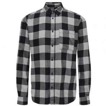 Only & Sons Langarmhemd Grau