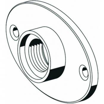 Rosone di Ottone Cromo Opaco Schell