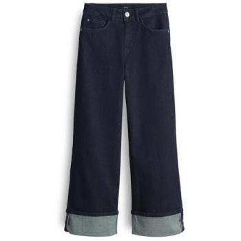 Opus Denim Large MIVA TURN UP Bleu Marine 36/L28