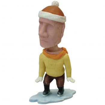 MOAI6‑Inch Babyschlüsselring mit Moai-Hängendeckel – RH-112