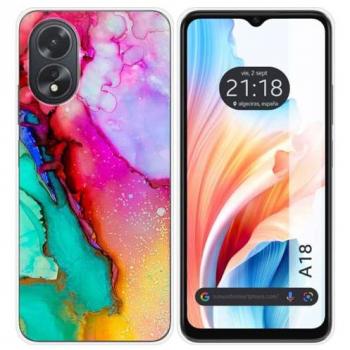 Funda de Silicona Mármol 15 para Oppo A18