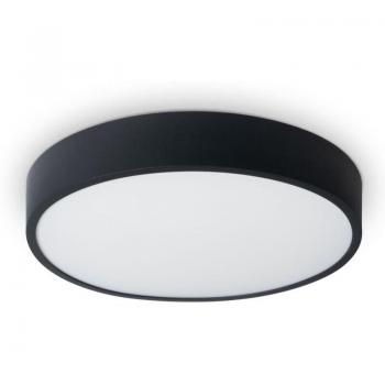 Lámpara de Plafón LED Negro Ø40cm para Decoración de Salón y Dormitorio