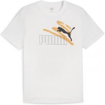Camiseta Puma 678988-02 para Hombre Color Blanco/Naranja