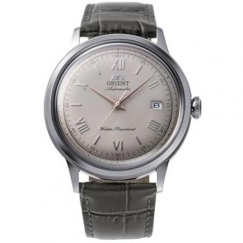 Orient Bambino Automatic 40.5mm Grey Dial / Grey Leather Watch – RA‑AC0025N30B