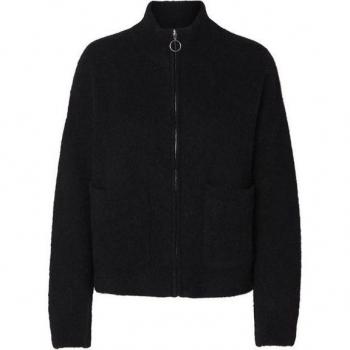 Black Full Zip Sweater for Women M