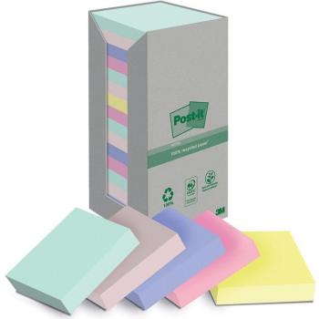 Post-it Notes Recyclées 24 Blocs de 100 Feuilles