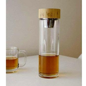 Bouteille à Infusion de Thé en Verre