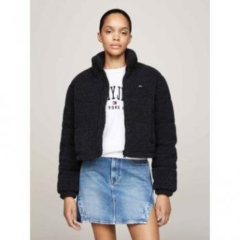 Puffer Essential Teddy Crop Orsetto Donna Nero