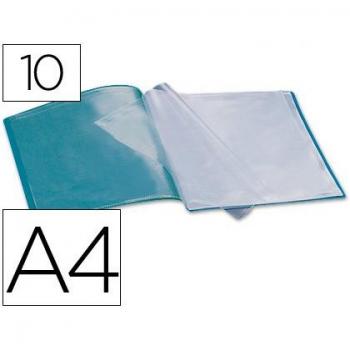 Carpeta Liderpapel con 10 Fundas de Polipropileno A4 Verde