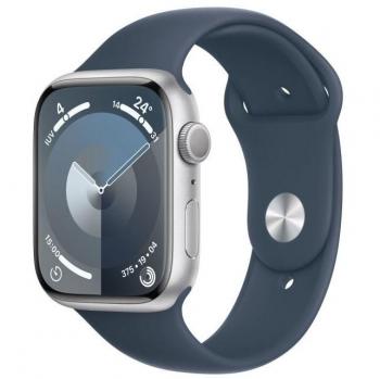 Apple Apple Watch Series 9 GPS 45mm Aluminio Plata con correa Azul tempestad S/M