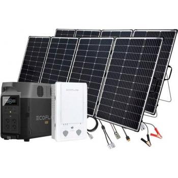 Ecoflow Powerstation Delta Pro Solar‑Sparset (440 W Monokristallin, 2 × Offgridtec)