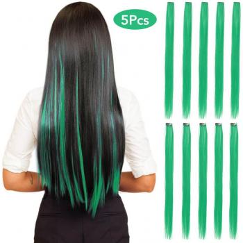 Extensions synthétiques lisses 24 pouces à clip
