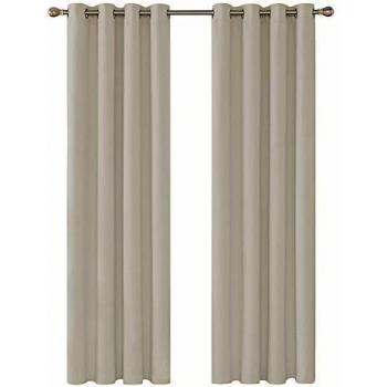Deconovo Thermal Insulated Blackout Curtains 52x 95 Beige