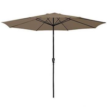 Ombrello da Giardino Hapuna Rotondo Dritto 3,30m Taupe