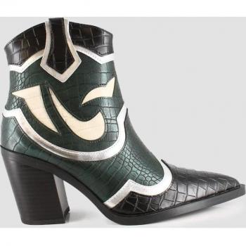Botines de mujer estilo camperos con diseño estampado