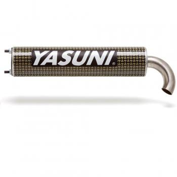 Schwarze Yasuni Scooter Schalldämpfer – Premium‑Ausführung