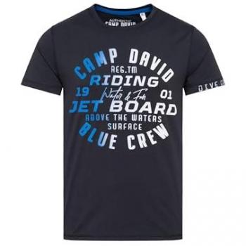 Camp David T-Shirt Baumwolle, rundes Design