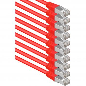 10‑Meter‑Rote Netzwerkkabel – 10‑Stück-Set