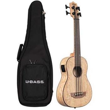 Kala Basso Ukulele Amplificato Elettrico FS Burled Tamo Ash