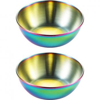 2pcs Food Dipping Bowls Set