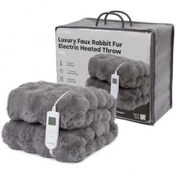 LIVIVO Luxe Heat Blanket – Grey