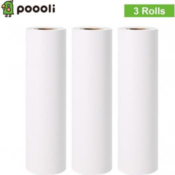 White Self-adhesive 110x30mm Thermal Paper Set for Poooli L3 (3 Packs)