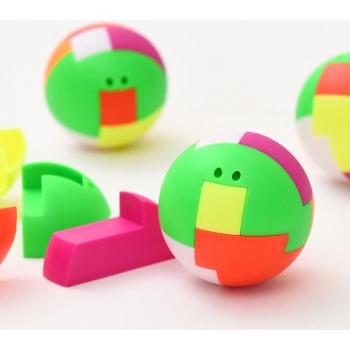 Pendentif puzzle multicolore