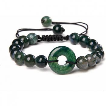 Black Rope Braided Agate Jewelry