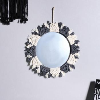 Macrame Fringe Spiegel voor Babykamer