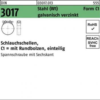 Schlauchschelle W1 Form C1 Ø19-21mm