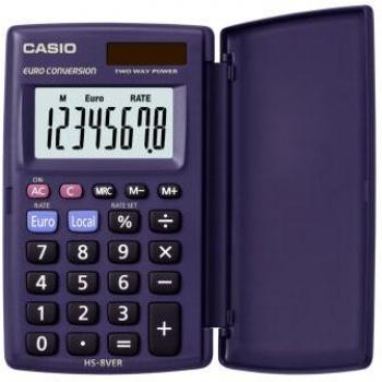 Casio Pocket Basic Blue HS‑8VER Calculator