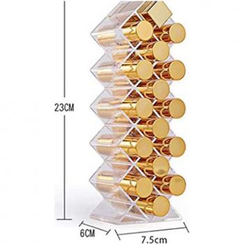 Boîte de rangement pour fard à paupières transparente