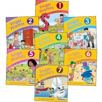 Finger Phonics Books 1-7: in Precursive Letters
