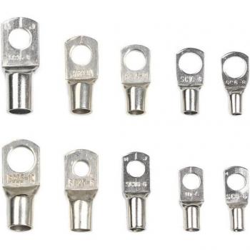 10PCS Copper Cable Lugs with Bolt Holes