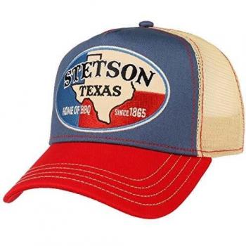 Casquette Snapback Trucker Texas Home of BBQ Stetson Beige
