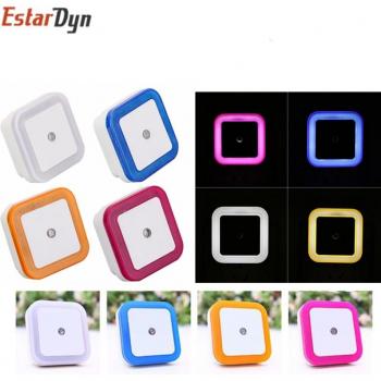 Colorful LED Mini Night Light with Light Sensor