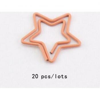 20PCS Funny Kawaii Star Paper Clips