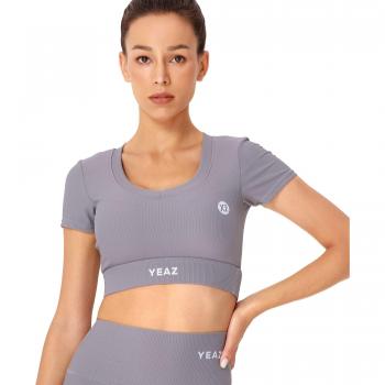YEAZ Yogatop CLUB LEVEL short top (1-tlg) Stylisches Top für Studio, Lounge oder Street Look
