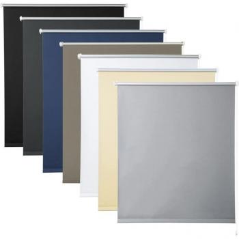 Gris Woltu : Store enrouleur occultant, isolation thermique, sans perçage 60x120 cm