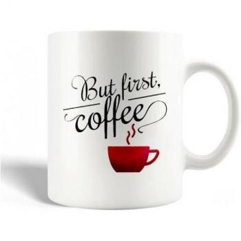 Mug « Citation Céramique : Premier Café »