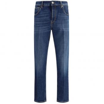 Blue Cotton Classic Jeans W34 – PT Torino