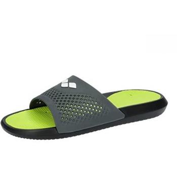 Arena Bruno Black‑Lime Grey Beach Slides – UK 11.5 Men