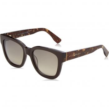 Gafas de sol Jimmy Choo Mirta/S 9C RBY 49, Negro (Brillo Negro/Gris Oscuro Sf), Mujer