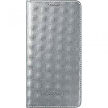 Flip Cover Argento Samsung Galaxy Alpha