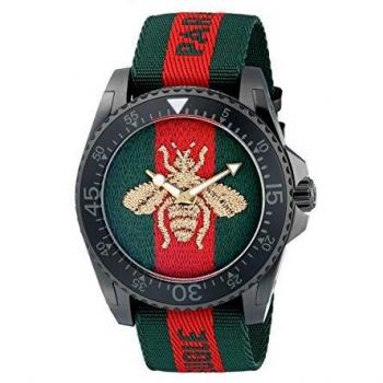 Gucci Analogue Quartz Watch Uomo Nylon YA136216