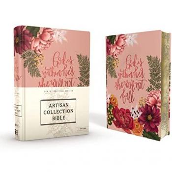 NIV, Artisan Collection Bible, Cloth over Board, Pink Floral, Designed Edges under Gilding, Red Letter, Comfort Print