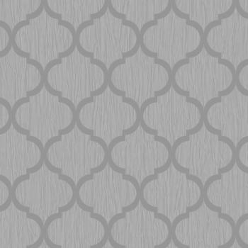 Papier peint cristal géométrique argent